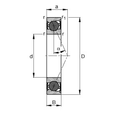 Rodamiento HCB71911-E-2RSD-T-P4S FAG