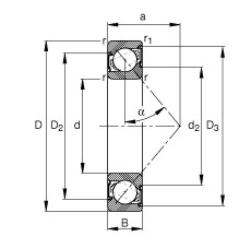 Rodamiento 7208-B-2RS-TVP FAG