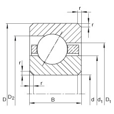 Rodamiento CSEA045 INA