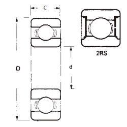 Rodamiento 6310-2RS FBJ