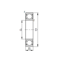 Rodamiento 6016ZZ KBC