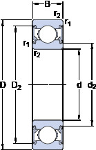 Rodamiento E2.6004-2RSH SKF