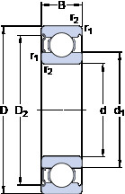 Rodamiento 624-Z SKF