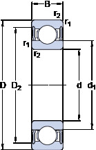 Rodamiento 61804-2RS1 SKF