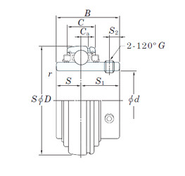 Rodamiento UC214L3 KOYO