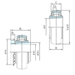 Rodamiento UK206+H2306 NACHI