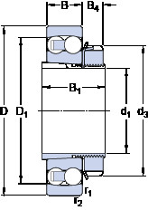 Rodamiento 2308 EKTN9 + H 2308 SKF