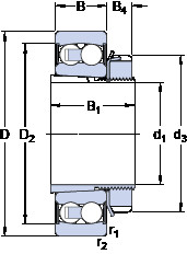 Rodamiento 2310 E-2RS1KTN9 + H 2310 SKF