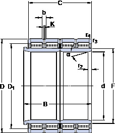 Rodamiento BC4-8012/HA4 SKF