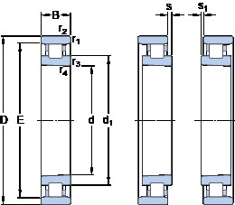 Rodamiento N 1015 KTNHA/SP SKF