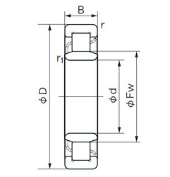 Rodamiento NU 332 NACHI