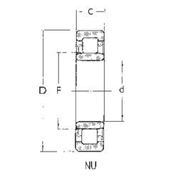 Rodamiento NU220 FBJ