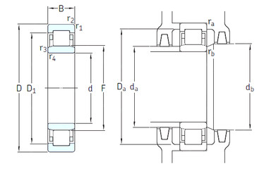 Rodamiento NU215ECM/HC5C3 SKF