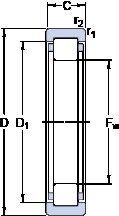 Rodamiento RNU 2203 ECP SKF