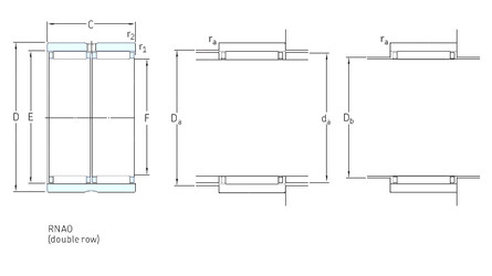 Rodamiento RNAO25x35x26 SKF