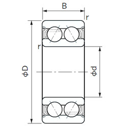 Rodamiento 5208ZZ NACHI