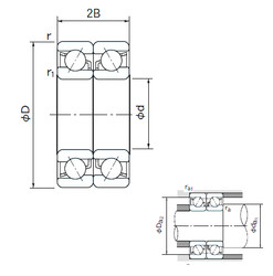 Rodamiento 7305DB NACHI