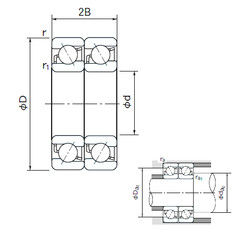 Rodamiento 7326DT NACHI