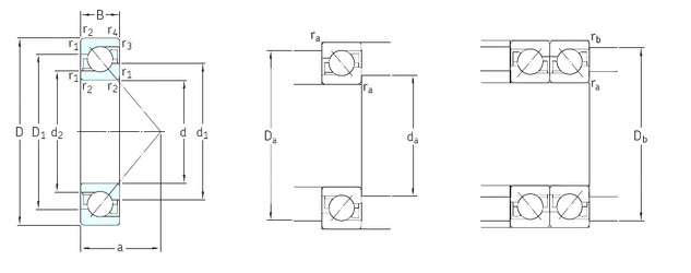 Rodamiento 7306BEP SKF