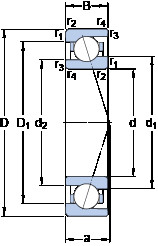 Rodamiento 71924 CE/HCP4A SKF