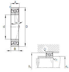 Rodamiento HCS7000-C-T-P4S FAG