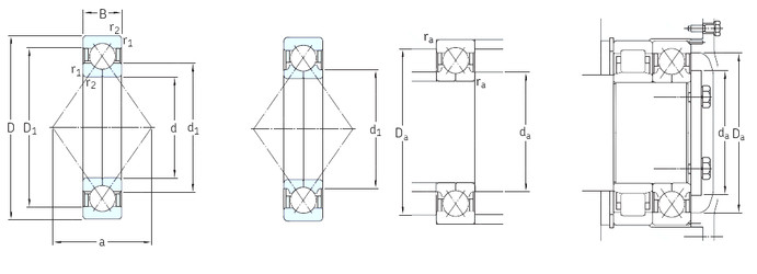 Rodamiento QJ322N2MA SKF