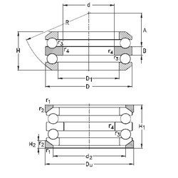 Rodamiento 54307+U307 NKE