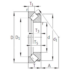 Rodamiento 29376-E1-MB INA