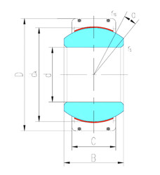 Rodamiento GE280XT-2RS LS