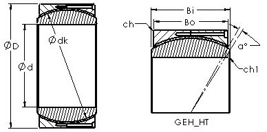 Rodamiento GEH320HT AST