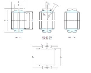 Rodamiento GEM25ES-2RS SKF