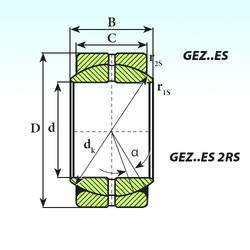 Rodamiento GEZ 95 ES ISB