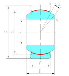 Rodamiento GEZ19ET-2RS LS