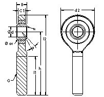 Rodamientos SA50ET-2RS AST