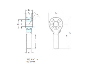 Rodamientos SALKAC5M SKF