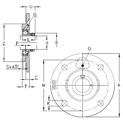 Rodamiento PME30-N NKE