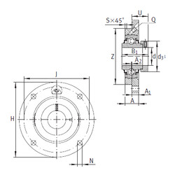 Rodamiento RME65-214 INA