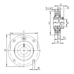 Rodamiento RMEY30-N INA