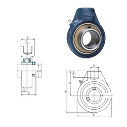 Rodamiento UCHA201 FYH