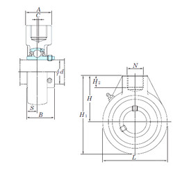 Rodamiento UCHA209 KOYO