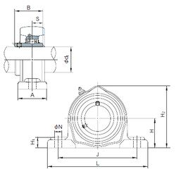 Rodamiento UCPK210 NACHI