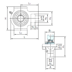 Rodamiento UKTX05+H2305 NACHI