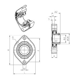 Rodamiento USFD207M100 SNR