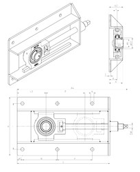 Rodamiento UST202+WB SNR