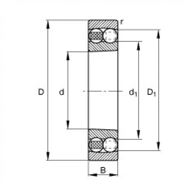 Rodamiento 1311-K-TVH-C3 FAG #1 image