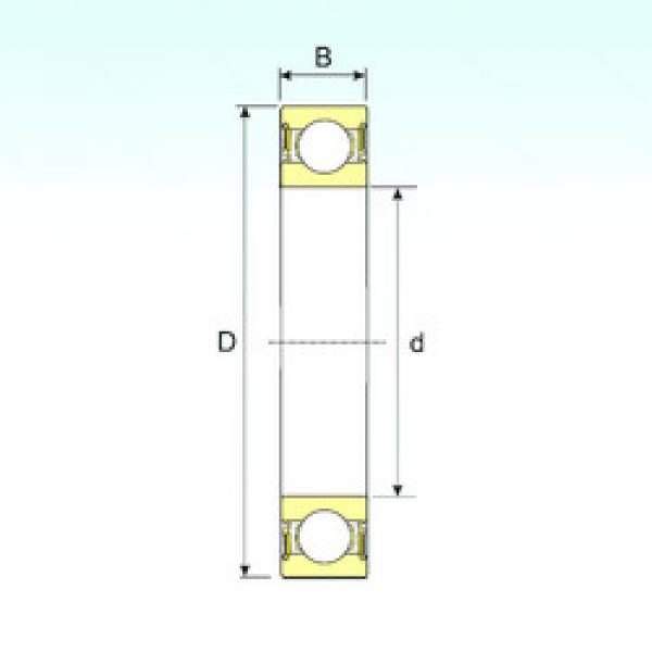 Rodamiento 61816-2RS ISB #1 image