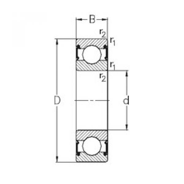 Rodamiento 6011-RS2 NKE #1 image