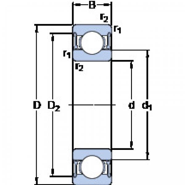 Rodamiento 61816-2RZ SKF #1 image