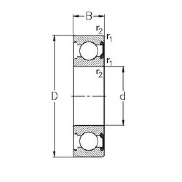 Rodamiento 6317-2RSR NKE #1 image