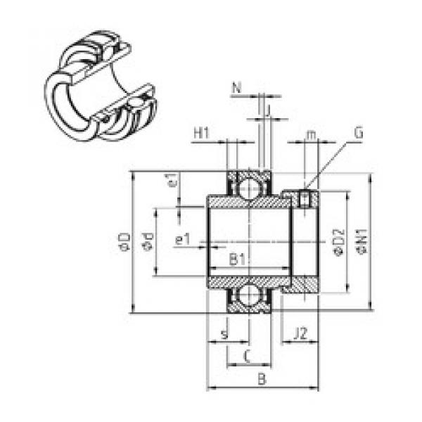 Rodamiento CEX209-26 SNR #1 image